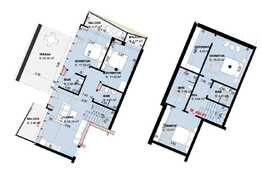 Apartament 5 camere, 35.60 mp terasa, vedere spre munte, Valea Prahovei