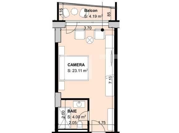 Garsonieră de vânzare Exterior Sud - 66282AV | BLITZ Brașov | Poza5