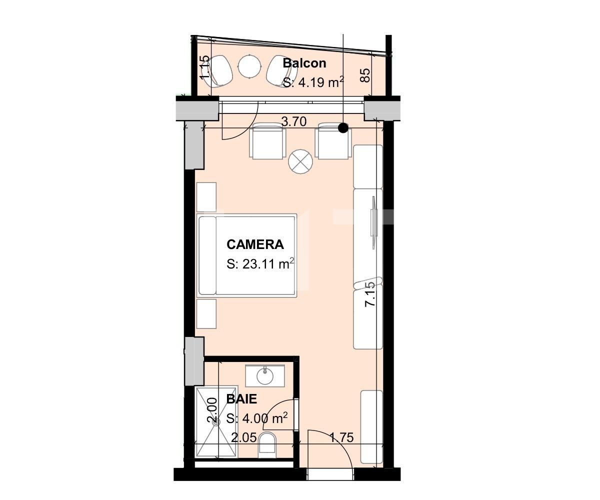 Garsonieră de vânzare Exterior Sud - 66282AV | BLITZ Brașov | Poza5