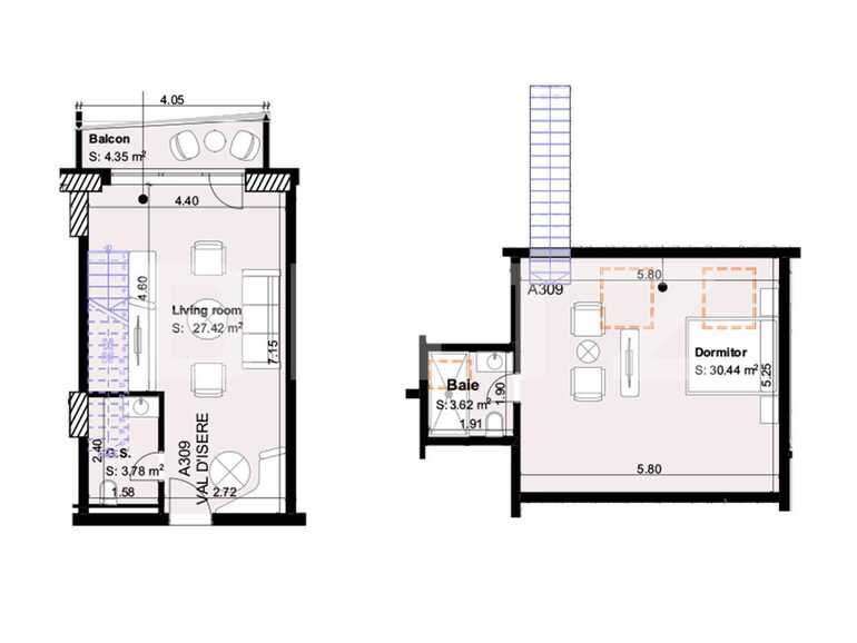 Apartament de vânzare 2 camere Exterior Sud - 66295AV | BLITZ Brașov | Poza1