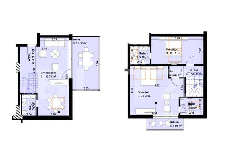 Apartament de vânzare 3 camere Exterior Sud - 66297AV | BLITZ Brașov | Poza1