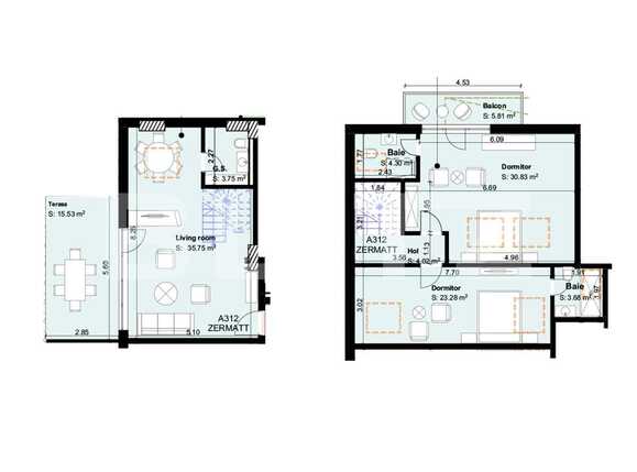 Apartament de vânzare 3 camere Exterior Sud - 66301AV | BLITZ Brașov | Poza5
