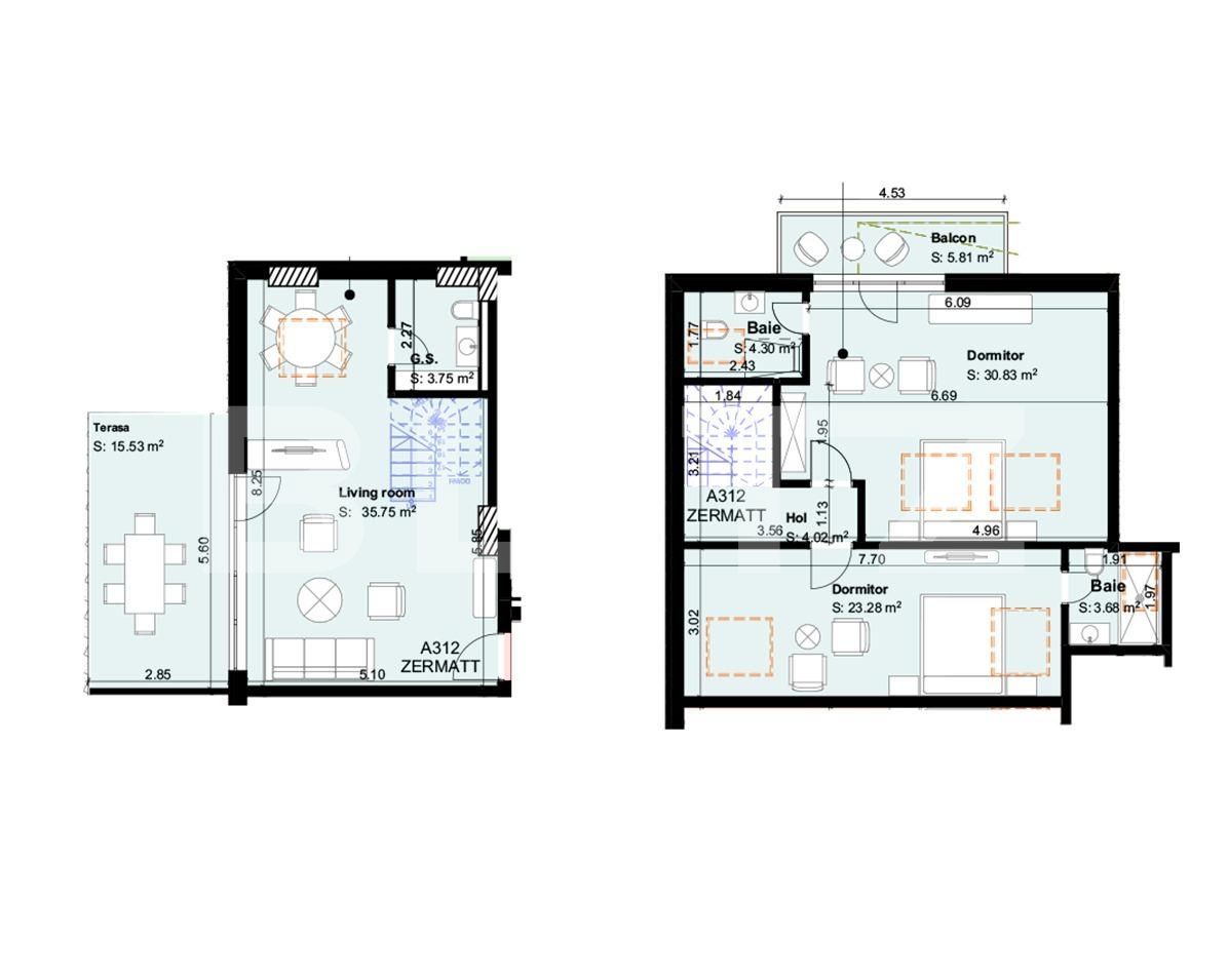 Apartament de vânzare 3 camere Exterior Sud - 66301AV | BLITZ Brașov | Poza5