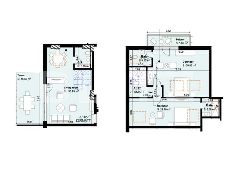 Apartament de vânzare 3 camere Exterior Sud - 66301AV | BLITZ Brașov | Poza1