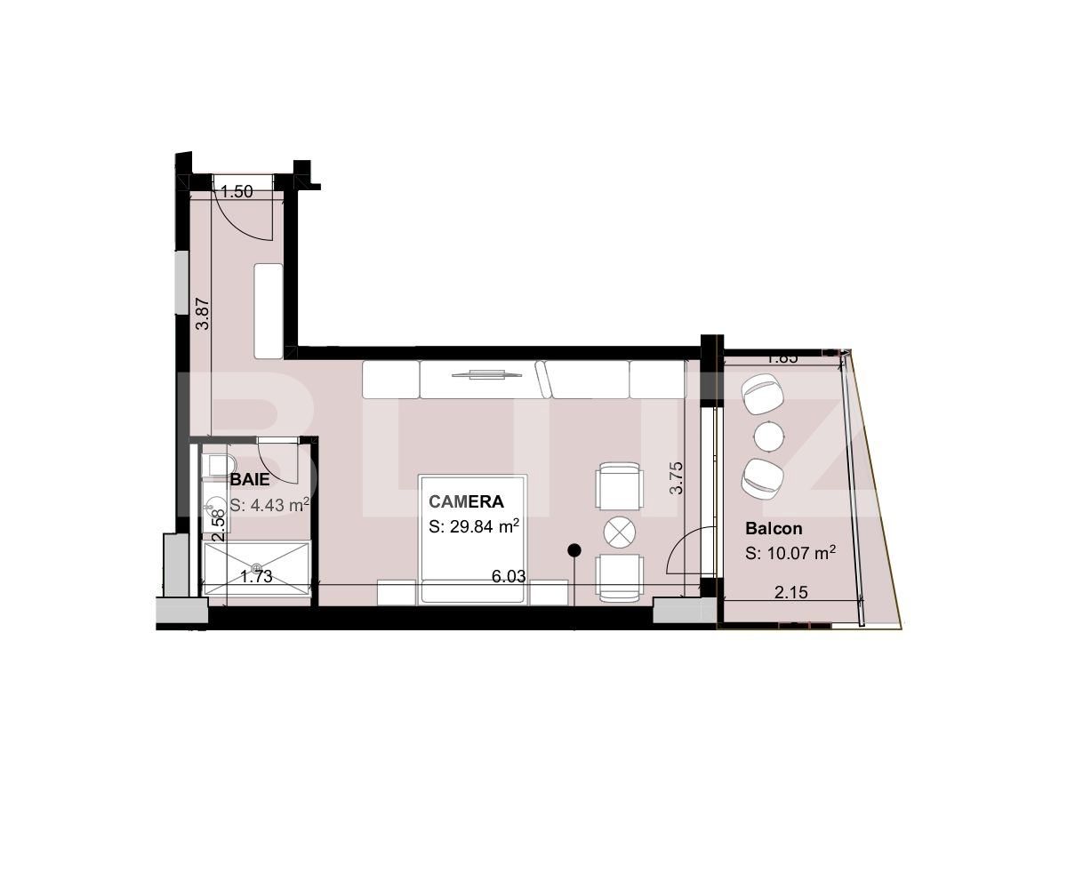 Garsonieră de vânzare Exterior Sud - 66313AV | BLITZ Brașov | Poza5