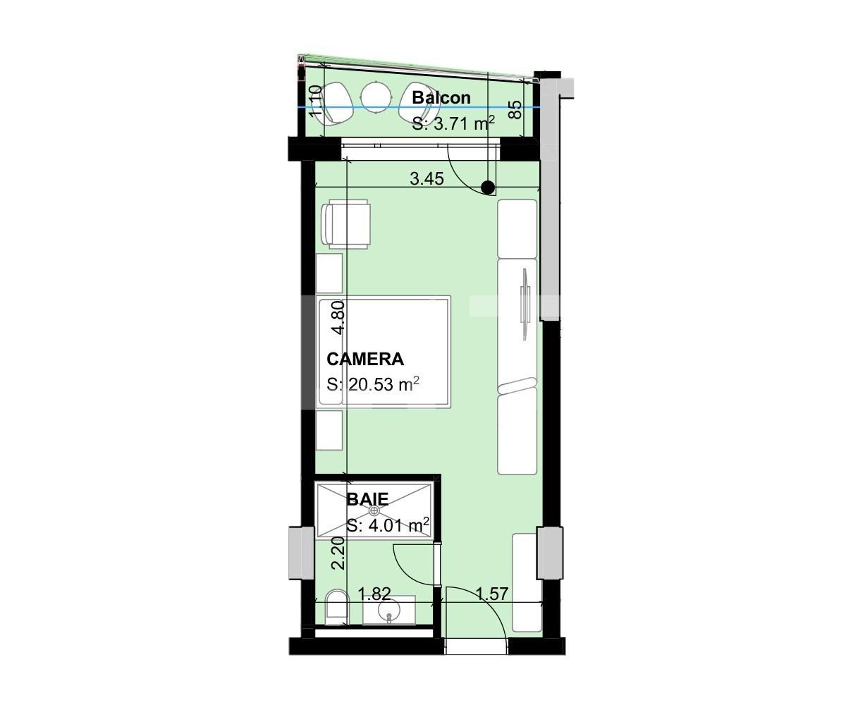 Garsonieră de vânzare Exterior Sud - 66315AV | BLITZ Brașov | Poza5