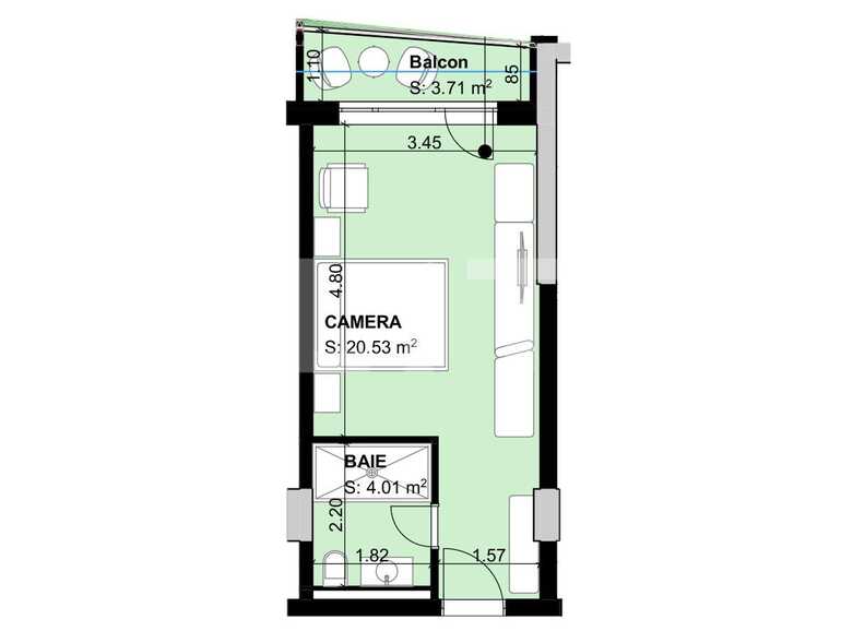 Garsonieră de vânzare Exterior Sud - 66315AV | BLITZ Brașov | Poza1