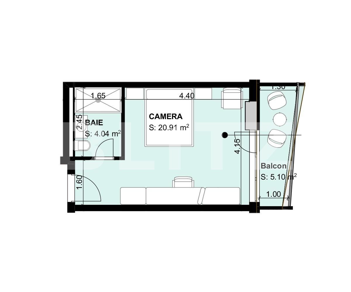 Garsonieră de vânzare Exterior Sud - 66318AV | BLITZ Brașov | Poza5