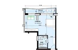 Investitie! Camera de hotel, 41.86 mp, balcon 6.87 mp, Valea Prahovei