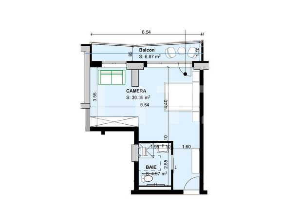 Apartament de vânzare 2 camere Exterior Sud - 66320AV | BLITZ Brașov | Poza5