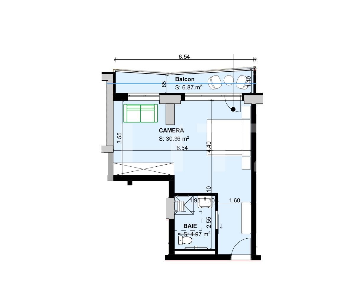Apartament de vânzare 2 camere Exterior Sud - 66320AV | BLITZ Brașov | Poza5