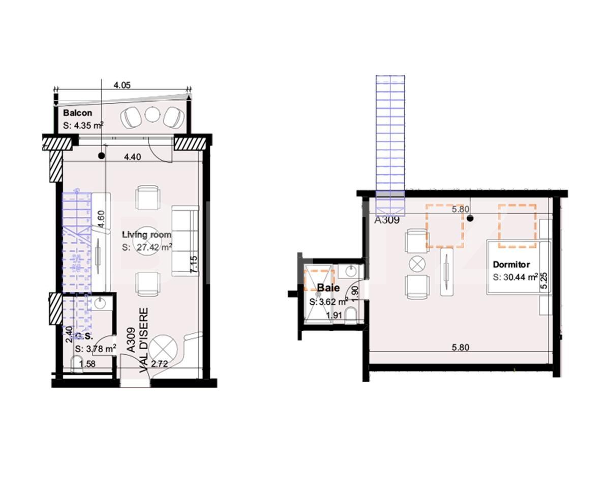 Apartament de vânzare 2 camere Exterior Sud - 66324AV | BLITZ Brașov | Poza5