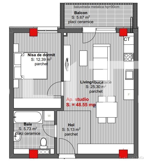Apartament de vânzare 2 camere Floreşti - 66548AV | BLITZ Cluj-Napoca | Poza1