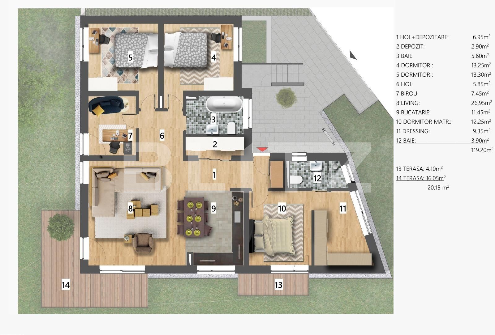 Apartament de vânzare 4+ camere Iris - 66680AV | BLITZ Cluj-Napoca | Poza15