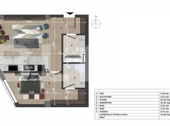 Apartament de vânzare 2 camere Europa - 66756AV | BLITZ Cluj-Napoca | Poza5