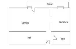 1 camera de vanzare, 36 mp utili, cu balcon, zona Somesului