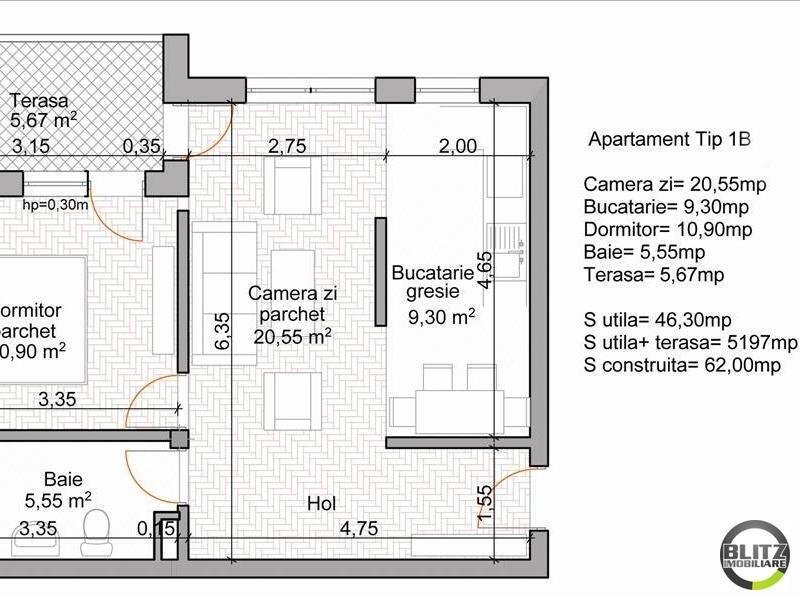 Apartament de vânzare 2 camere Floreşti - 6697AV | BLITZ Cluj-Napoca | Poza1