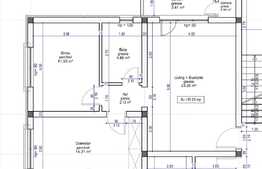 Apartament 3 camere, semifinisat, 57.5 mp, zona Cetatii !