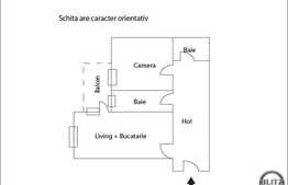 2 camere de vanzare, 60 mp, zona Tauti! Partial mobilat