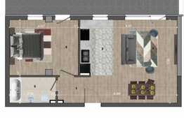 Apartament 2 camere, 53 mp, terasa 18mp, imobil NOU