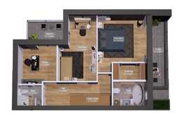 Duplex de 110 mp utili, 5 camere, garaj! In ansamblu de lux! 