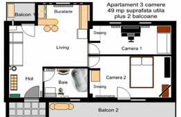 OPORTUNITATE! Apartament 3 camere, parcare subterana, boxa! Zona centrala!