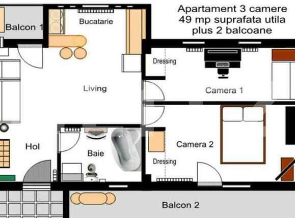 Apartament de vânzare 3 camere Floreşti - 67336AV | BLITZ Cluj-Napoca | Poza1