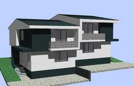 Duplex semifinisat de vanzare, 115 mp , 200 teren, zona Tauti 