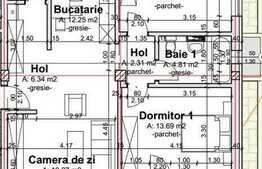 3 camere, 74 mp, garaj, terasa, zona strazii Eugen Ionesco