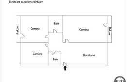 3 camere, 75,6 mp utili, etaj intermediar, loc de parcare inclus,