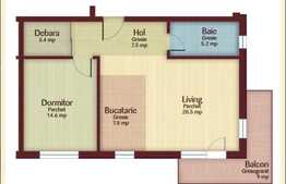 Apartament de 3 camere, posibilitate finisare, zona strazii Cetatii