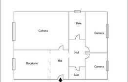 Apartament spatios de vanzare cu 3 camere, in zona magazinului Profi