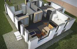 Casa finalizata, 5 camere si teren 500mp BOD INTABULATA