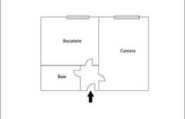 Vanzare 1 camera in zona Garii, 42 mp, imobil izolat termic