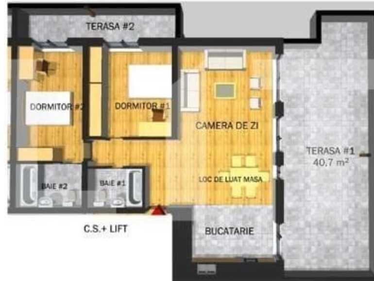 Apartament de vânzare 3 camere Floreşti - 67912AV | BLITZ Cluj-Napoca | Poza1
