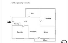 3 camere de vanzare, 66 mp, zona Sub Cetate