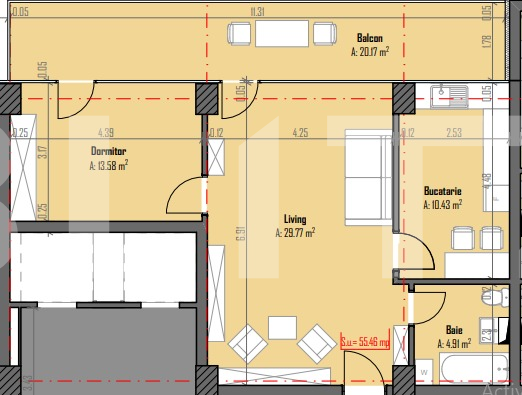 Apartament de vânzare 2 camere Someseni - 67991AV | BLITZ Cluj-Napoca | Poza2