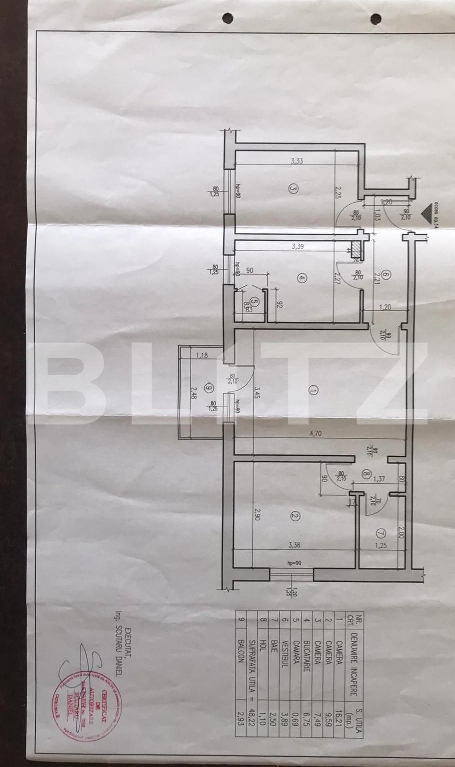 Apartament de 3 camere, mobilat si utilat, Rasnov