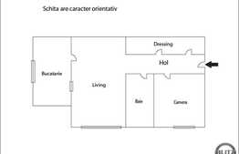 Vanzare apartament 2 camere, decomandat, 49 mp utili, zona Mircea Zaciu