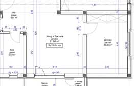 Apartament de 3 camere, semifinisat, 60 mp, gradina 57 mp, zona Cetatii