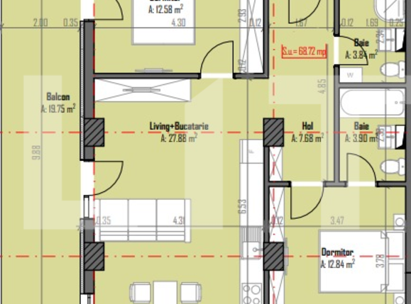 Apartament de vânzare 3 camere Someseni - 68102AV | BLITZ Cluj-Napoca | Poza1