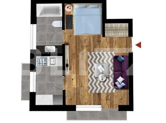 Garsonieră de vânzare Floreşti - 68137AV | BLITZ Cluj-Napoca | Poza1
