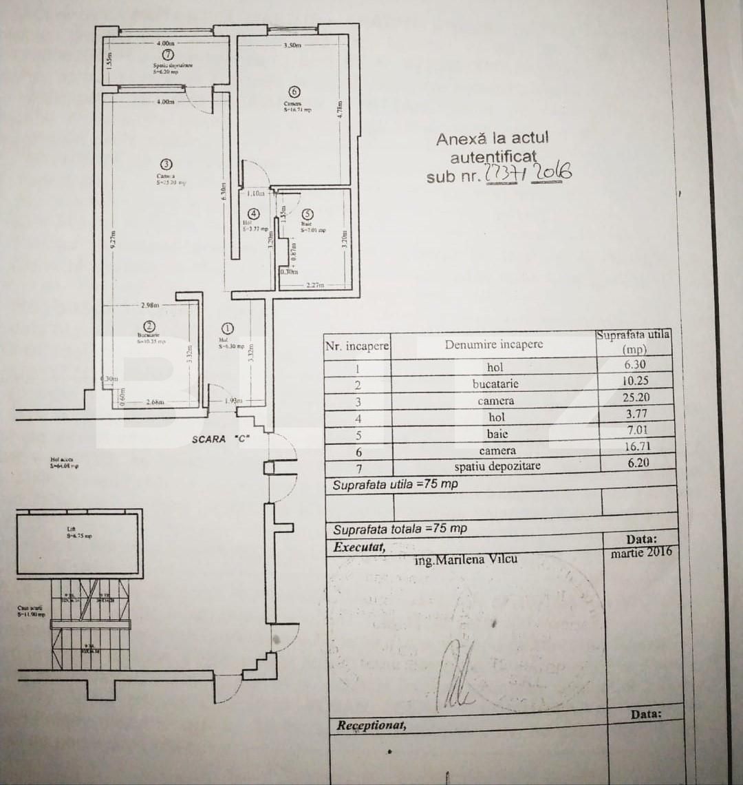 Apartament de 2 camere, 75 mp, mobilat si utilat, zona Coresi 
