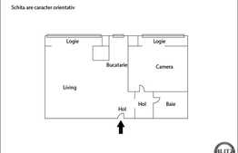 De vanzare 2 camere decomandate, 52 mp, complet mobilat, zona Izlazului!