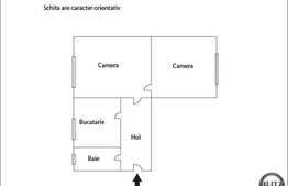 Vanzare apartament 2 camere, 40 mp utili, zona Garii