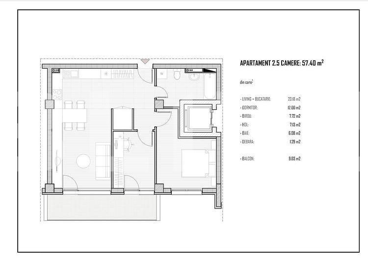 Apartament de vânzare 3 camere Baciu - 68343AV | BLITZ Cluj-Napoca | Poza2