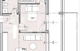2 camere de tip penthouse, 41.12 mp + terasa 13.56 mp, predare August 2021, zona Petrom