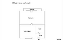 De vanzare apartament cu 1 camera, 37 mp utili, loc parcare si boxa, zona Real