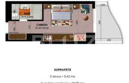 2 camere in ansamblu exclusivist, 55.83 mp, terasa de 13.23 mp