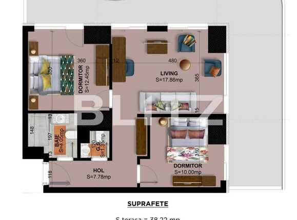 Apartament de vânzare 3 camere Exterior Est - 68434AV | BLITZ Brașov | Poza1